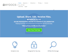 Tablet Screenshot of mydocsonline.com